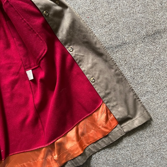 Vintage Evan Picone Taupe Trench Coat Belted Removable Lining Women’s Size Small - Picture 12 of 16